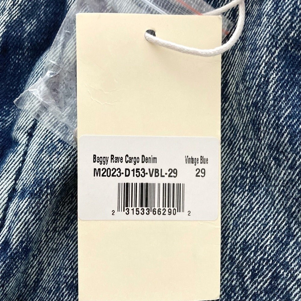 MNML Cargo Jeans 29 Blue - Picture 6 of 16